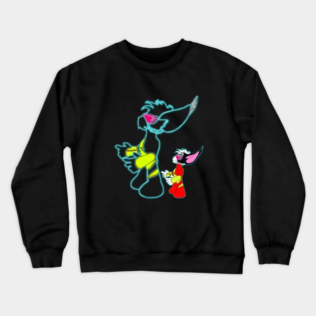 Nice To Meet Me Crewneck Sweatshirt by Taz Maz Design